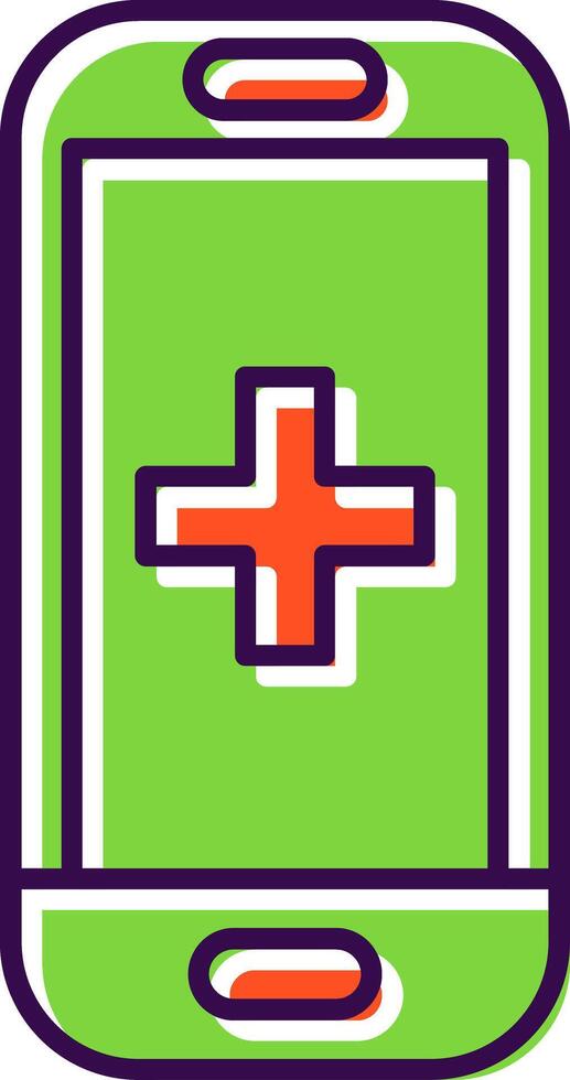 Health Filled  Icon vector