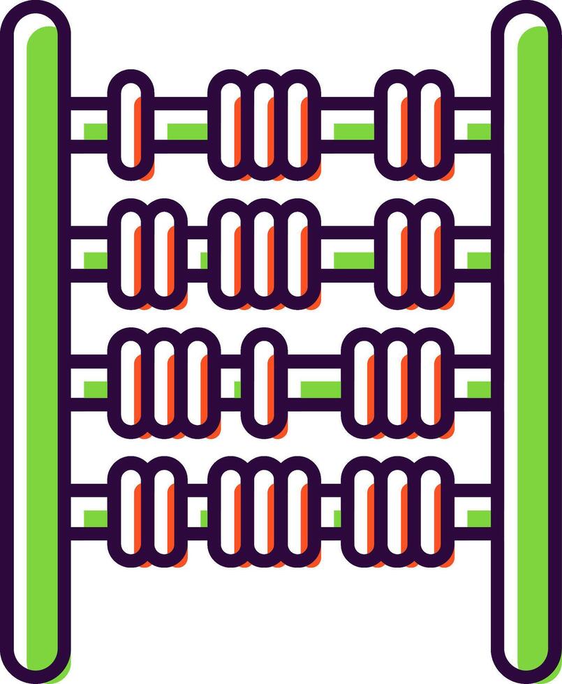Abacus Filled  Icon vector