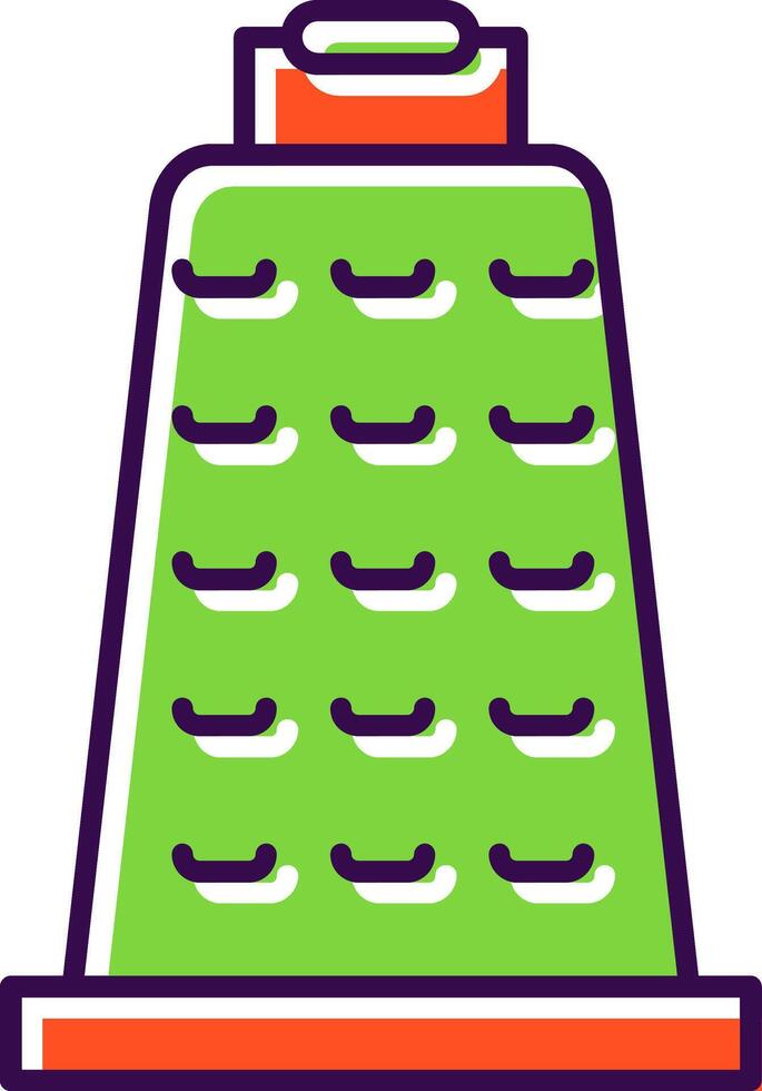 Grater Filled  Icon vector