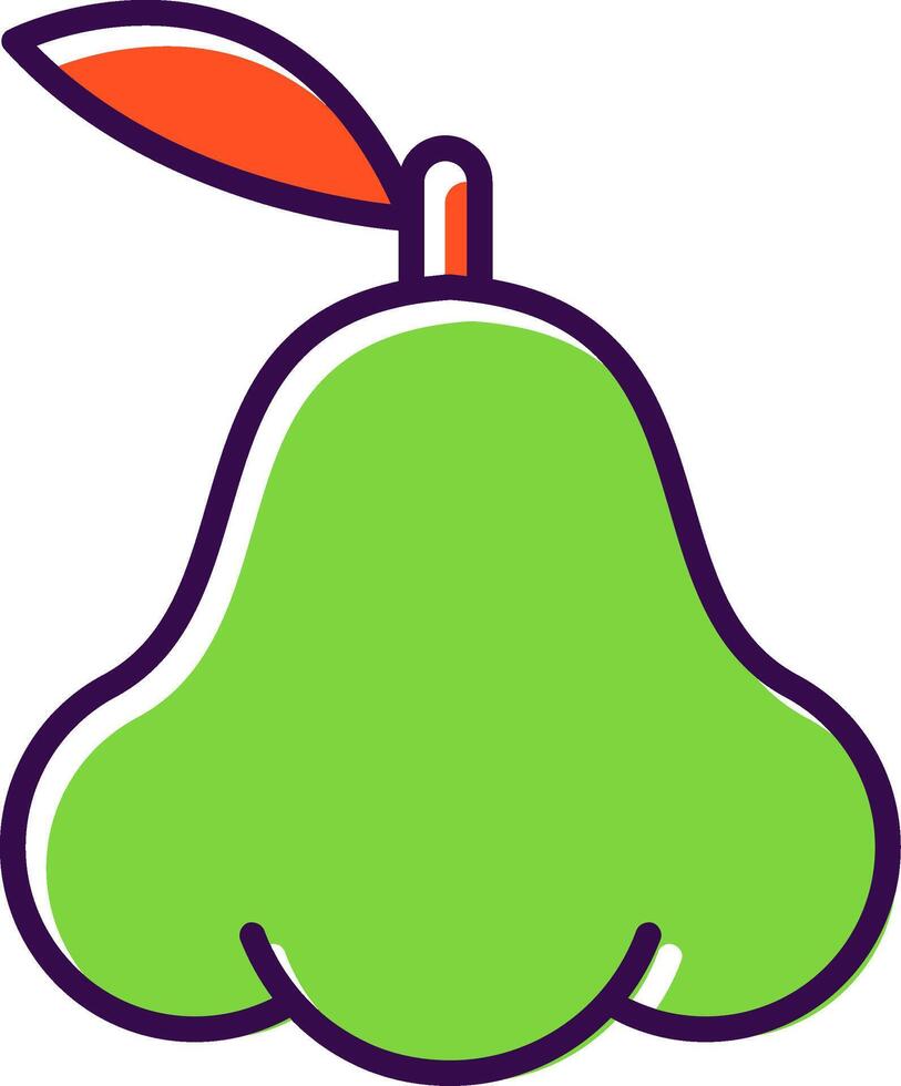 Java Apple Filled  Icon vector