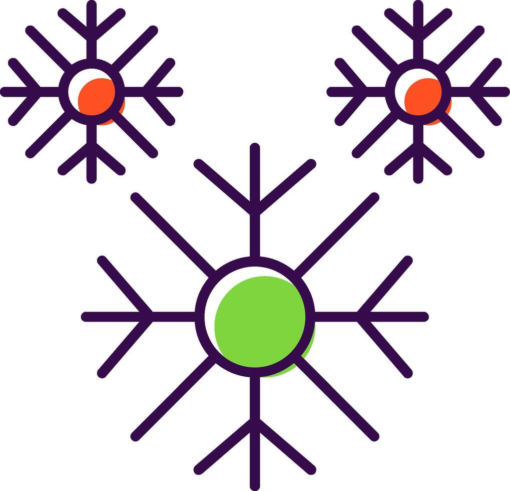 Snowflake Filled  Icon vector