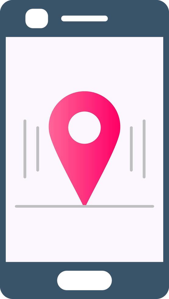 Location Flat Gradient  Icon vector