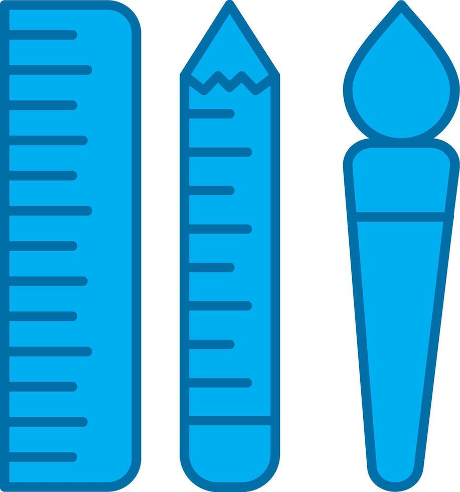 Edit Tools Filled Blue  Icon vector