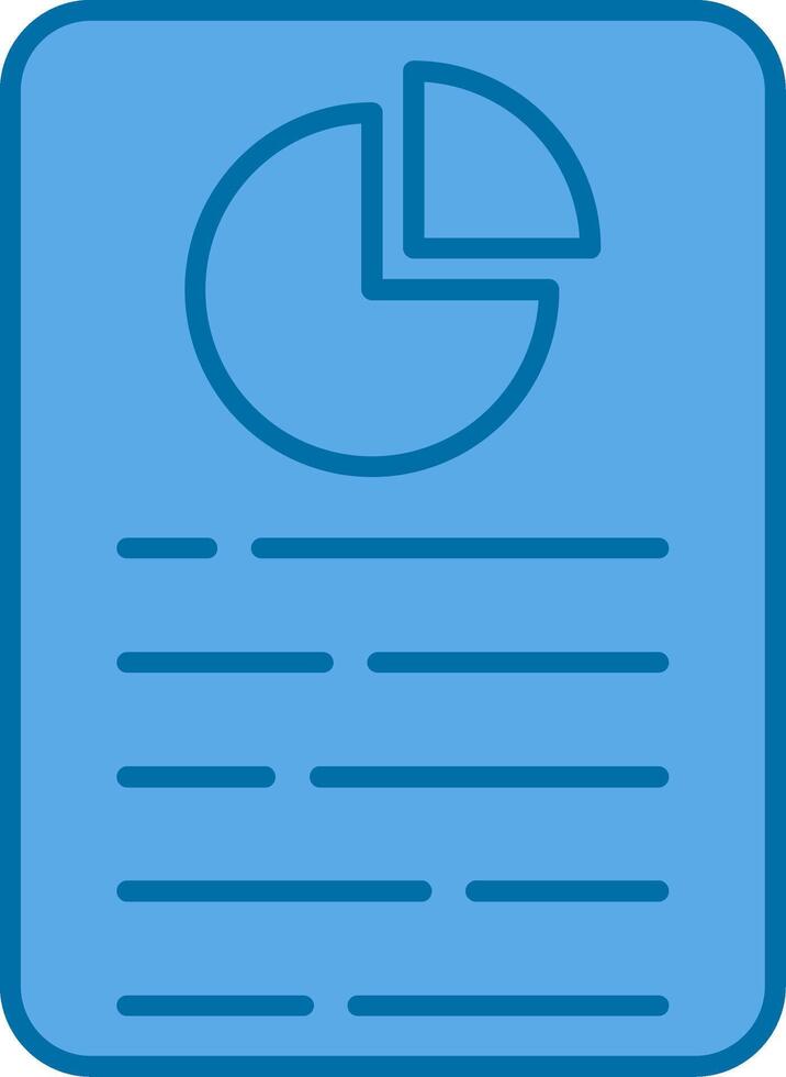 Report Filled Blue  Icon vector