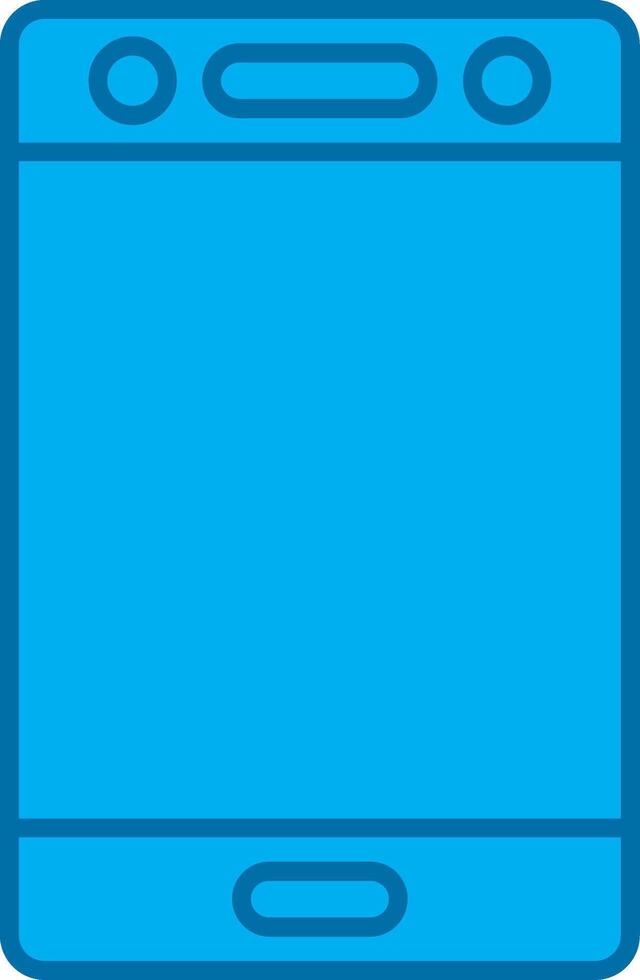 Mobile Filled Blue  Icon vector