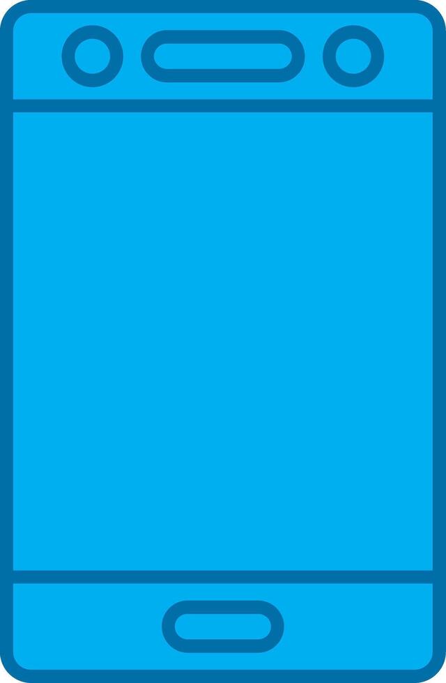 Mobile Filled Blue  Icon vector