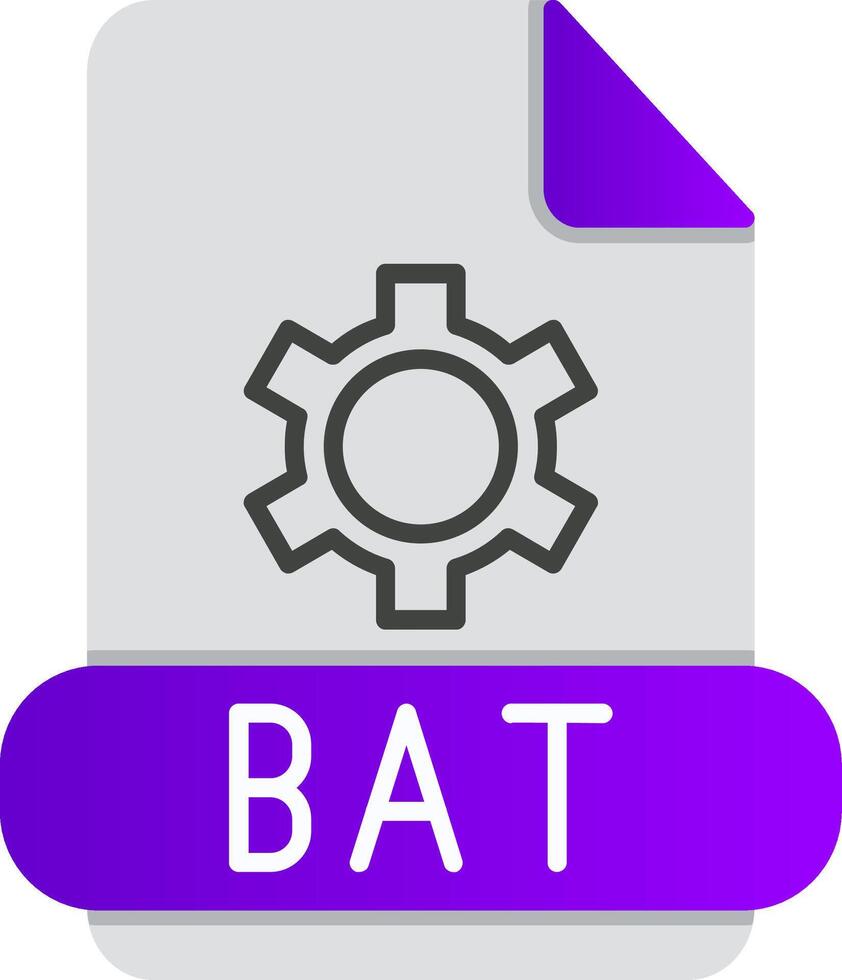 murciélago plano degradado icono vector