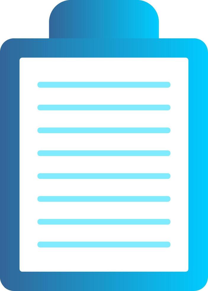 Clipboard Flat Gradient  Icon vector