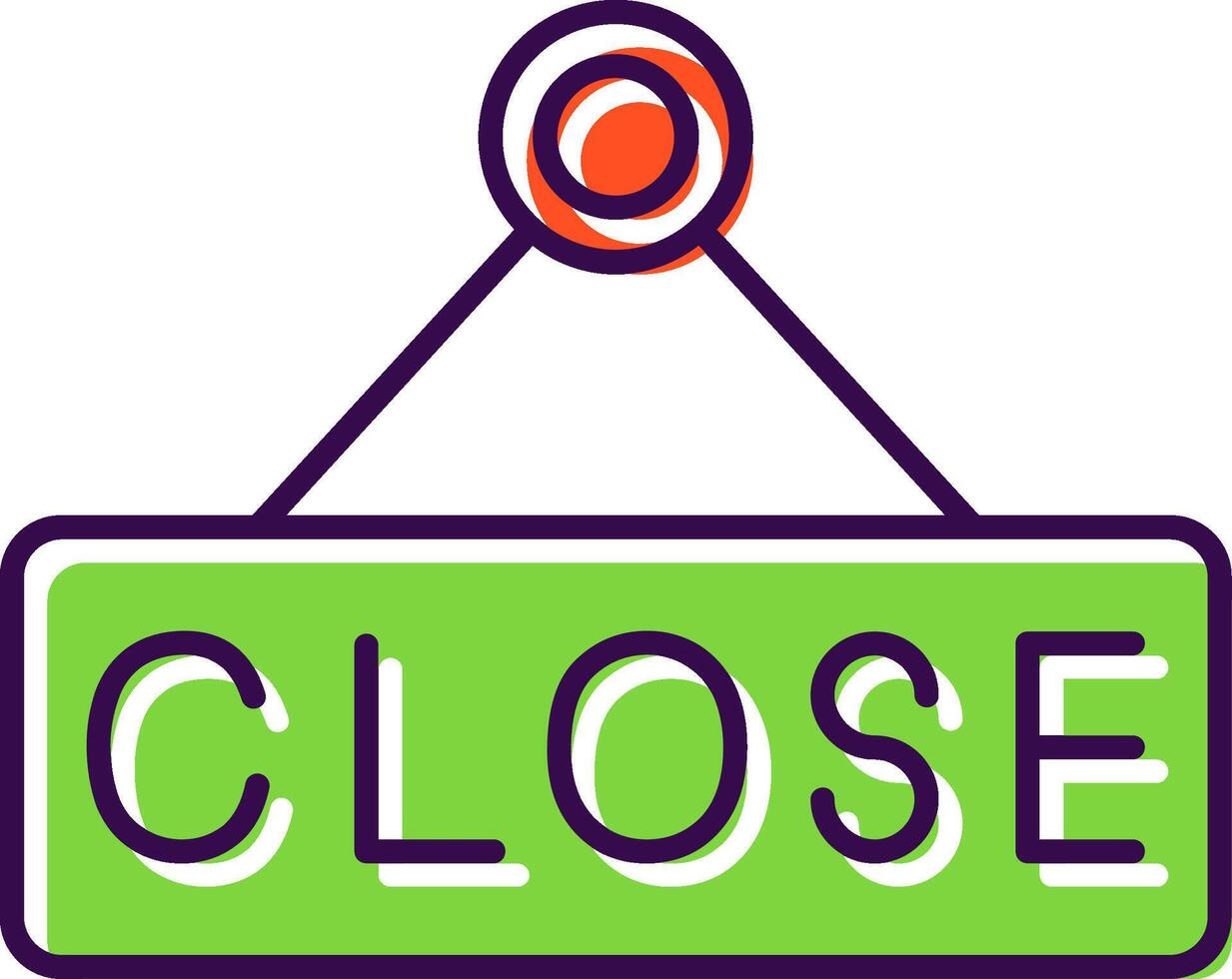 Close Filled  Icon vector