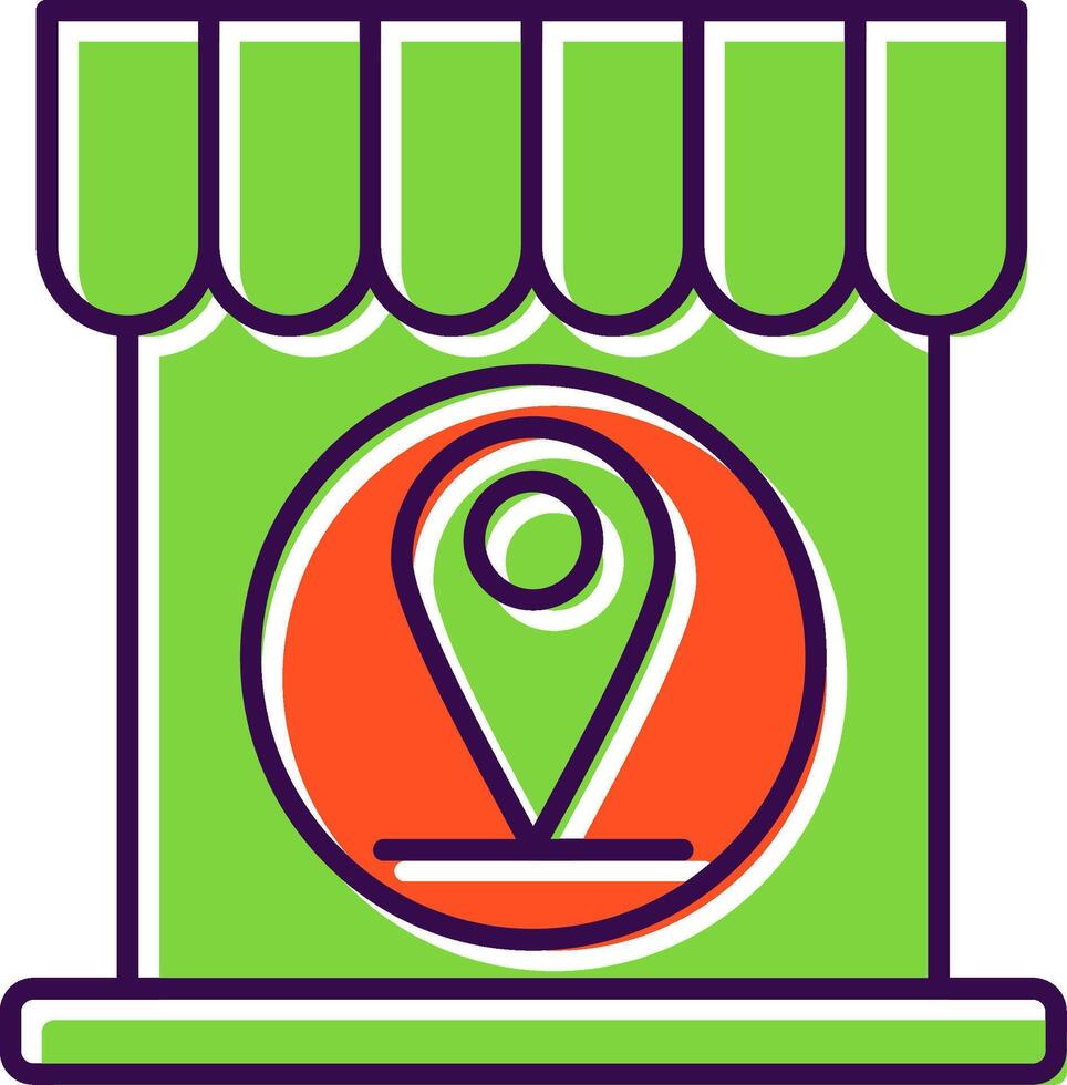 Adress Filled  Icon vector