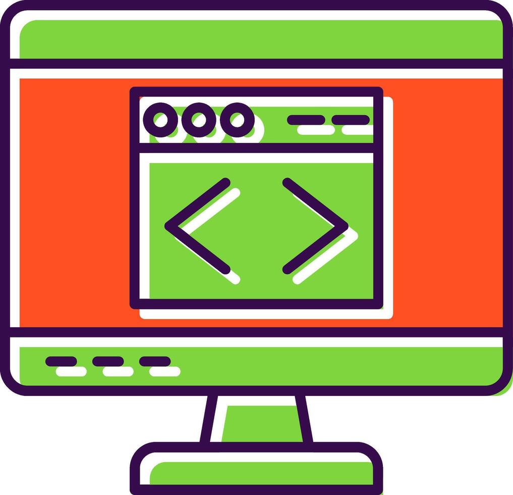 Web Filled  Icon vector