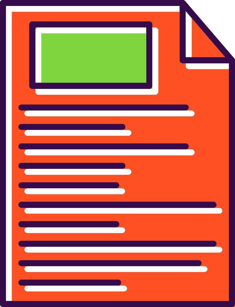 File Filled  Icon vector