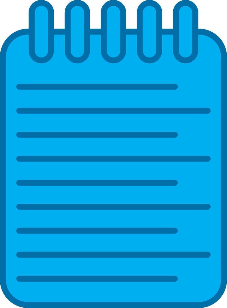 List Filled Blue  Icon vector