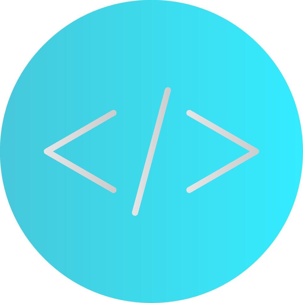Coding Flat Gradient  Icon vector