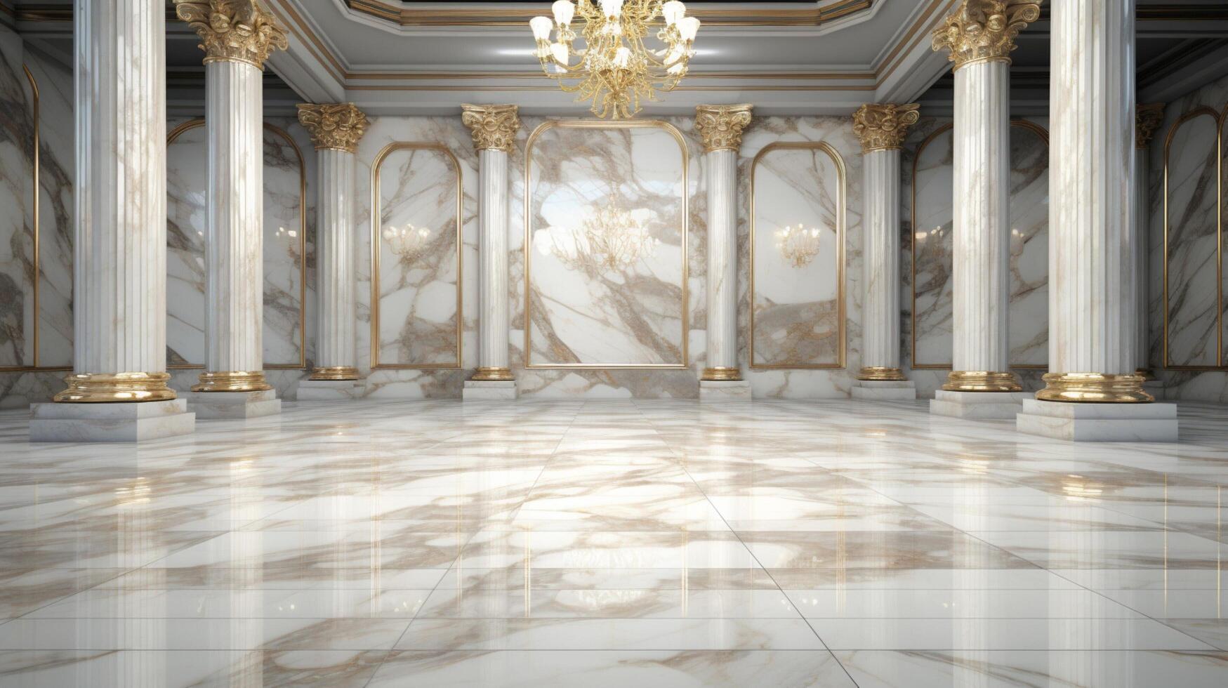 AI generated Marble Floor background photo