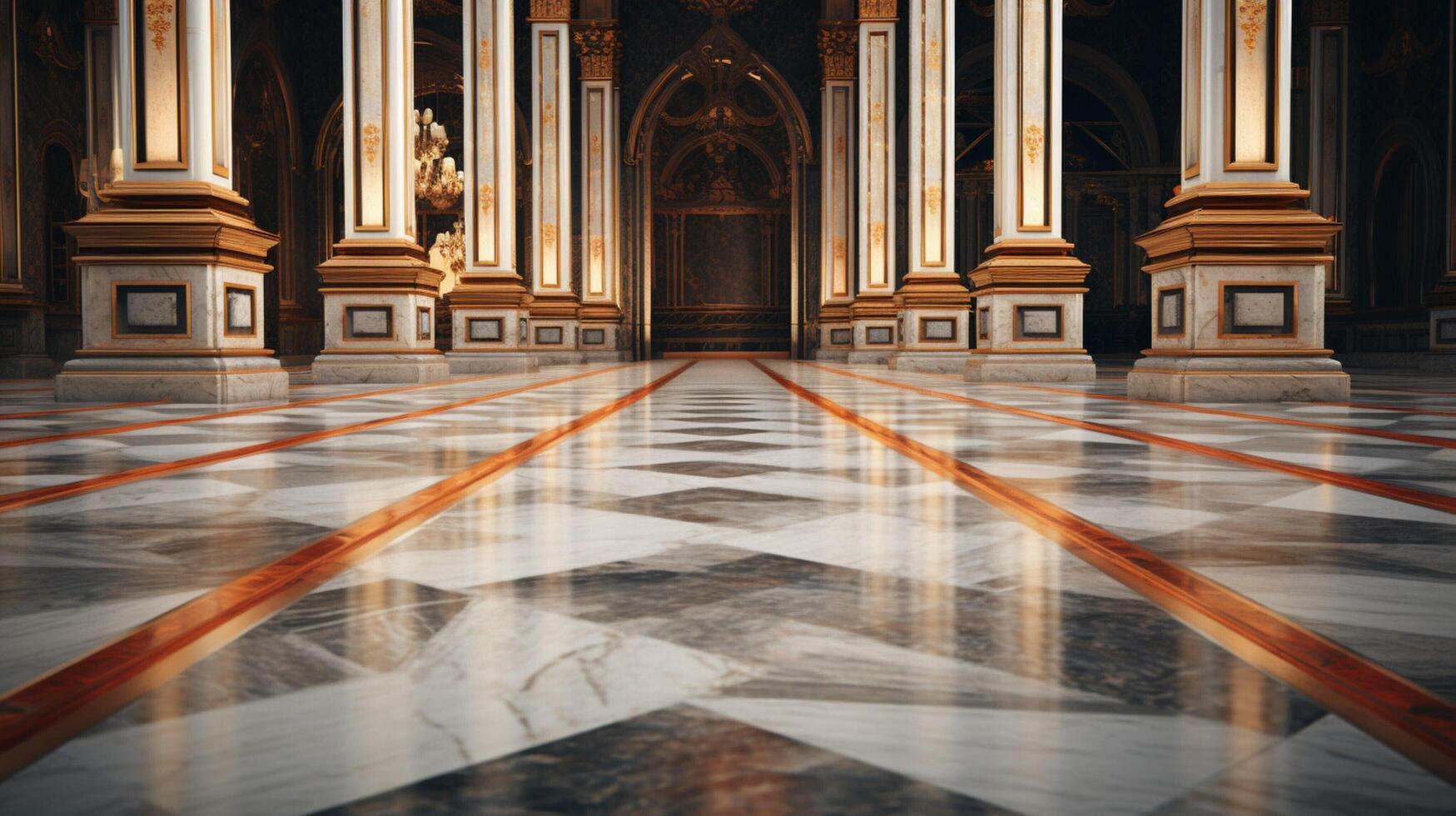 AI generated Marble Floor background photo
