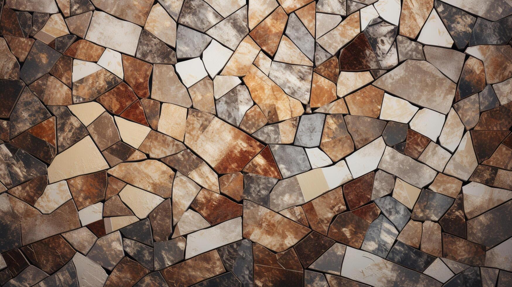 AI generated Marble Mosaic background photo