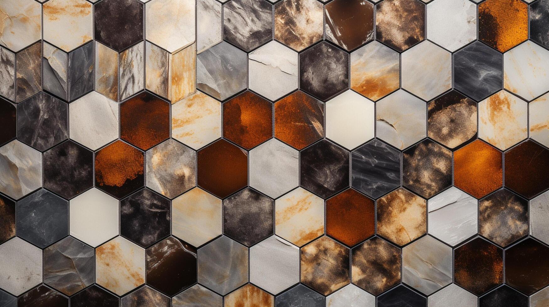 AI generated Marble Mosaic background photo