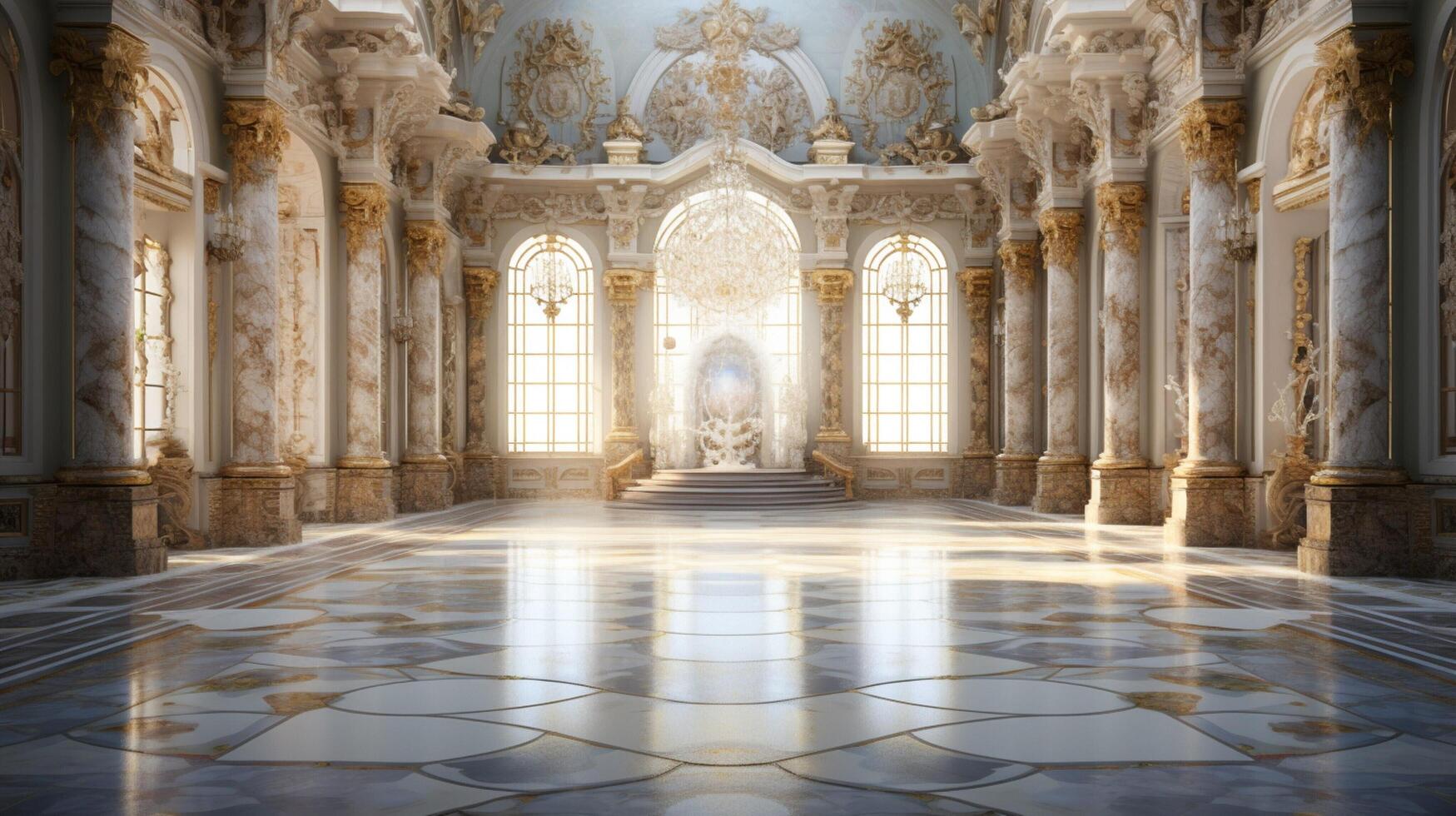 AI generated Marble Palazzo background photo