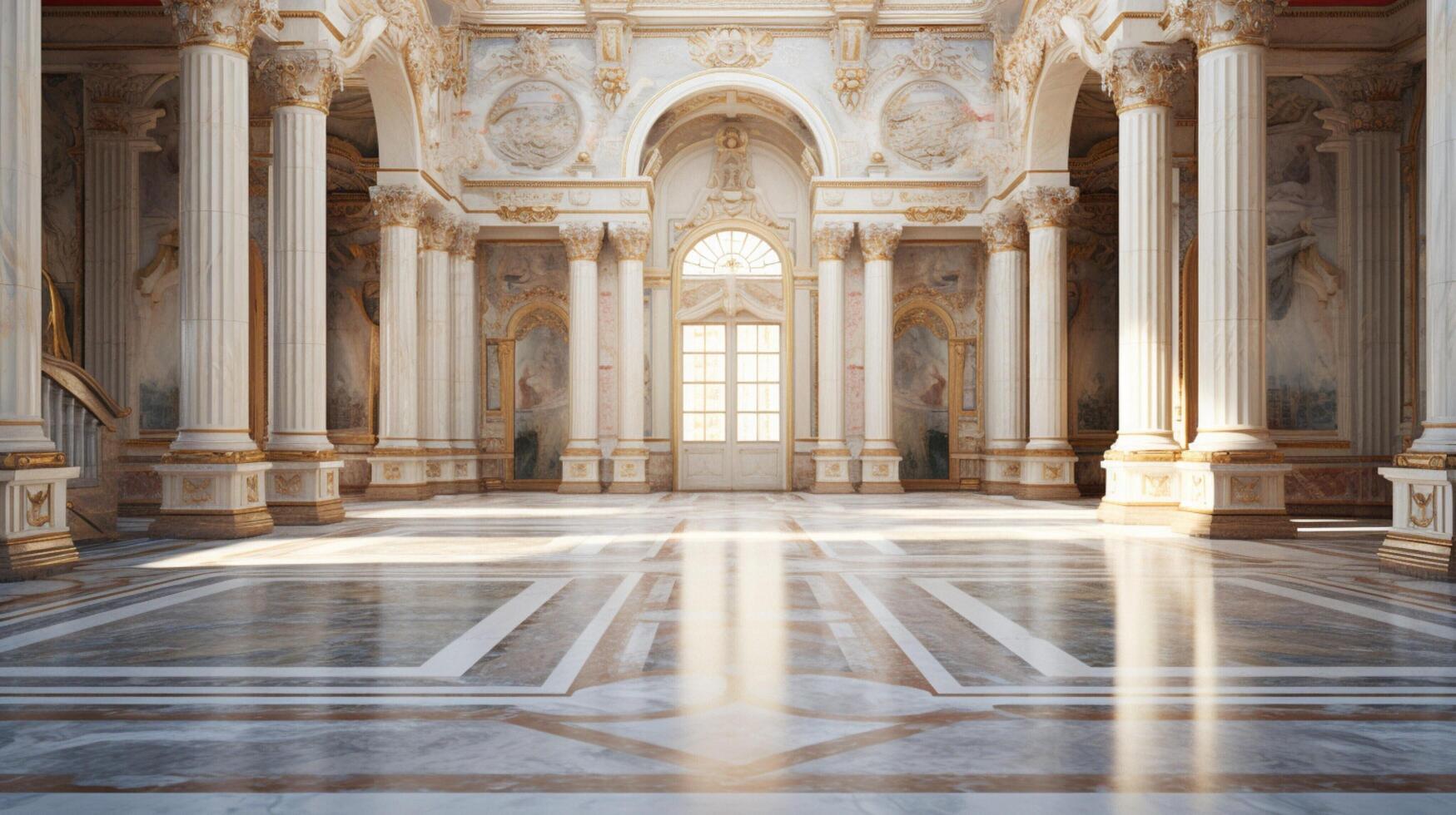 AI generated Marble Palazzo background photo