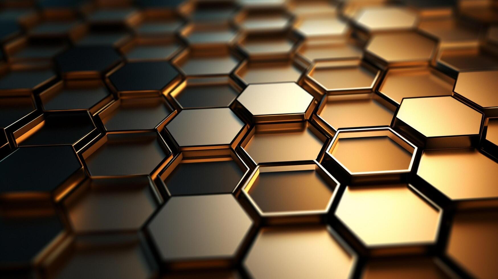 AI generated Metallic Interlocking Circles background photo