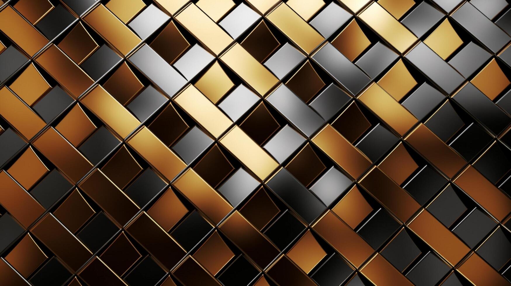 AI generated Metallic Mesh with Square Patterns background photo