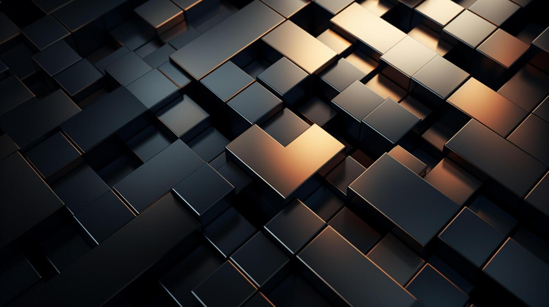 AI generated Metallic Mesh with Square Patterns background photo