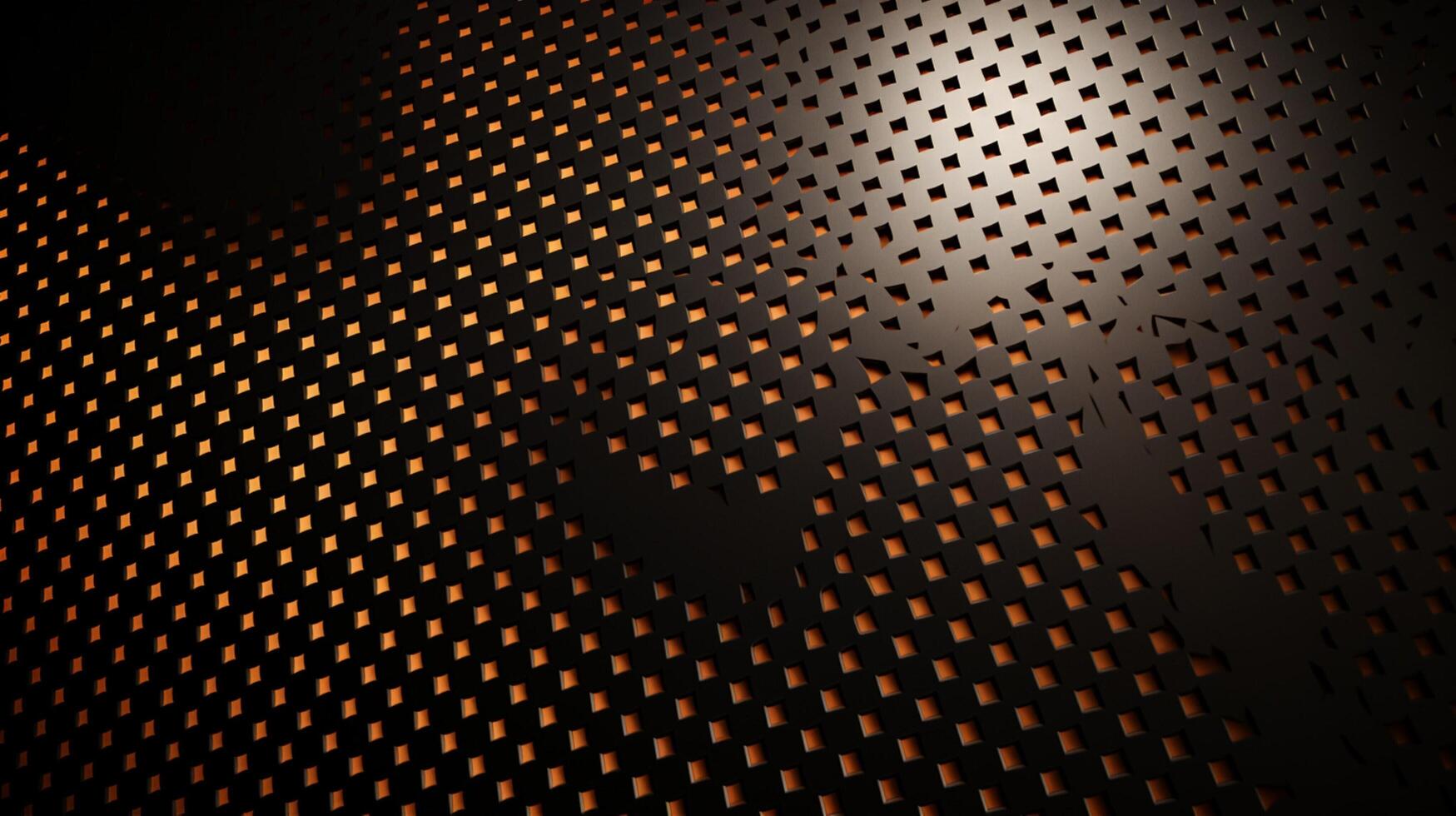 AI generated Metallic Perforated Panel background photo