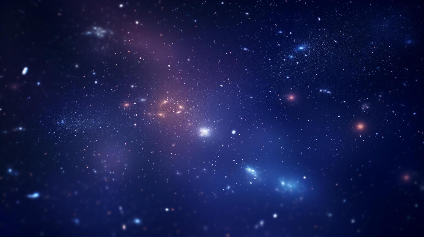 AI generated Milky Way Bokeh background photo