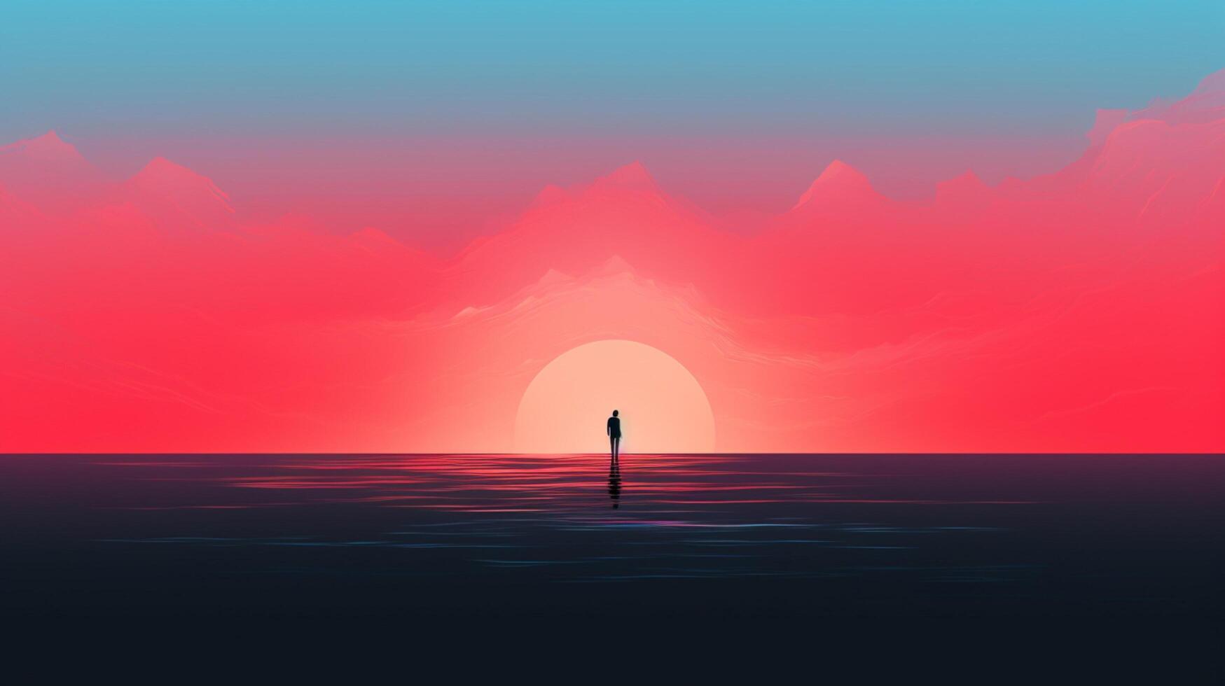 AI generated Minimalist Designs background photo