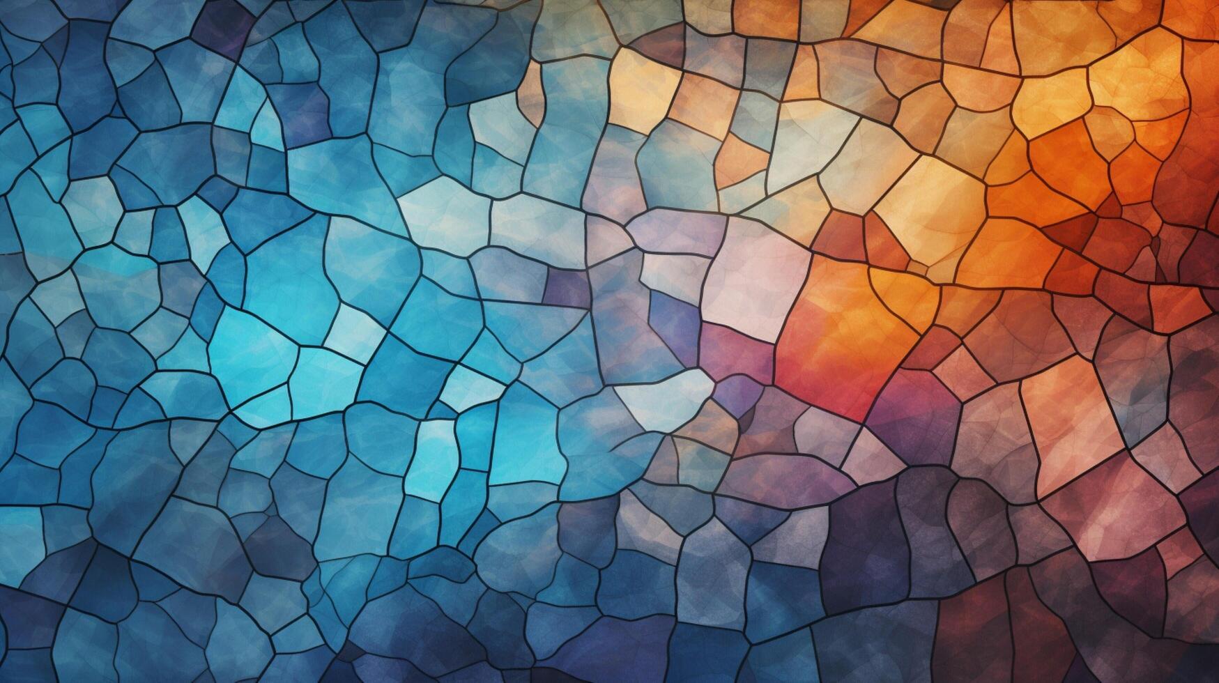 AI generated Mosaic Abstract Background photo