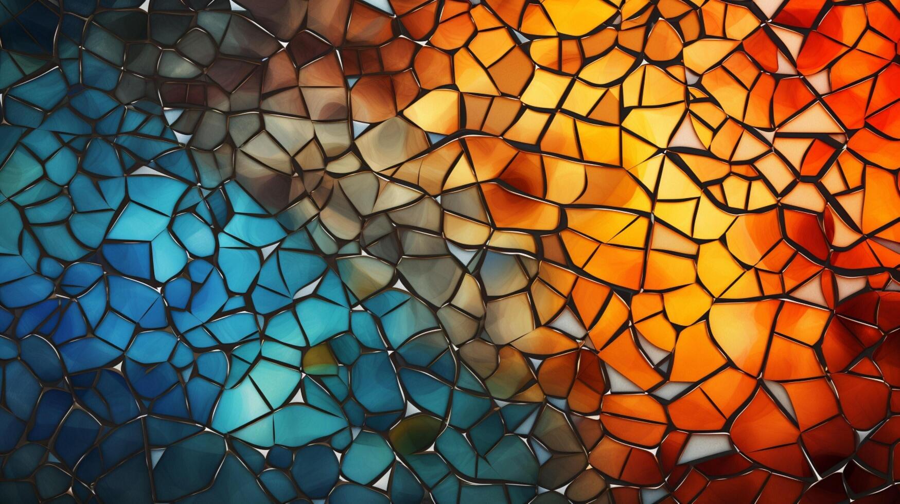 AI generated Mosaic and Tessellations background photo