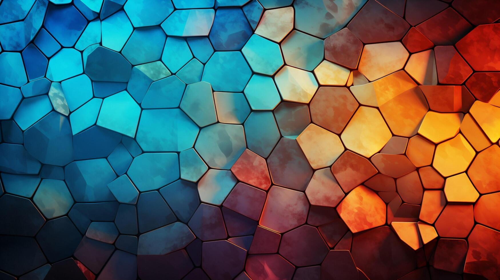 AI generated Mosaic and Tessellations background photo