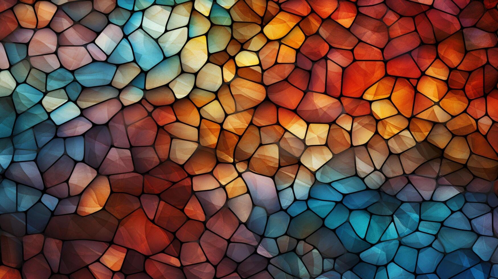 AI generated Mosaic and Tessellations background photo