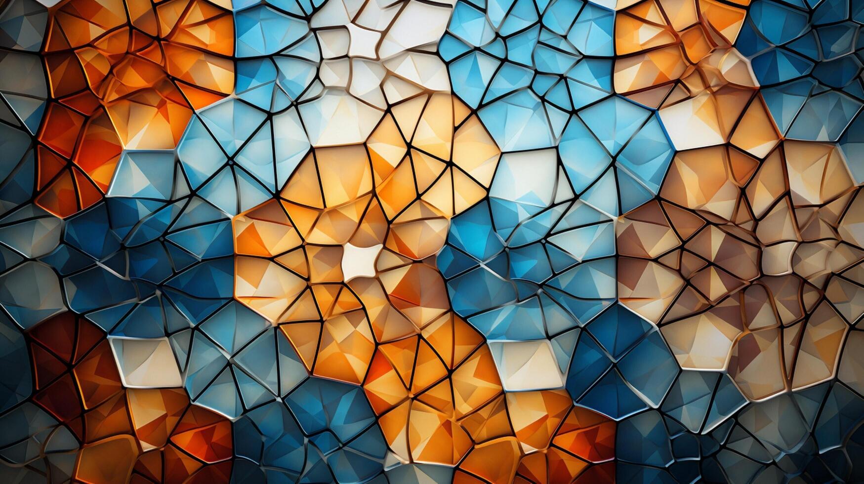 AI generated Mosaic and Tessellations background photo