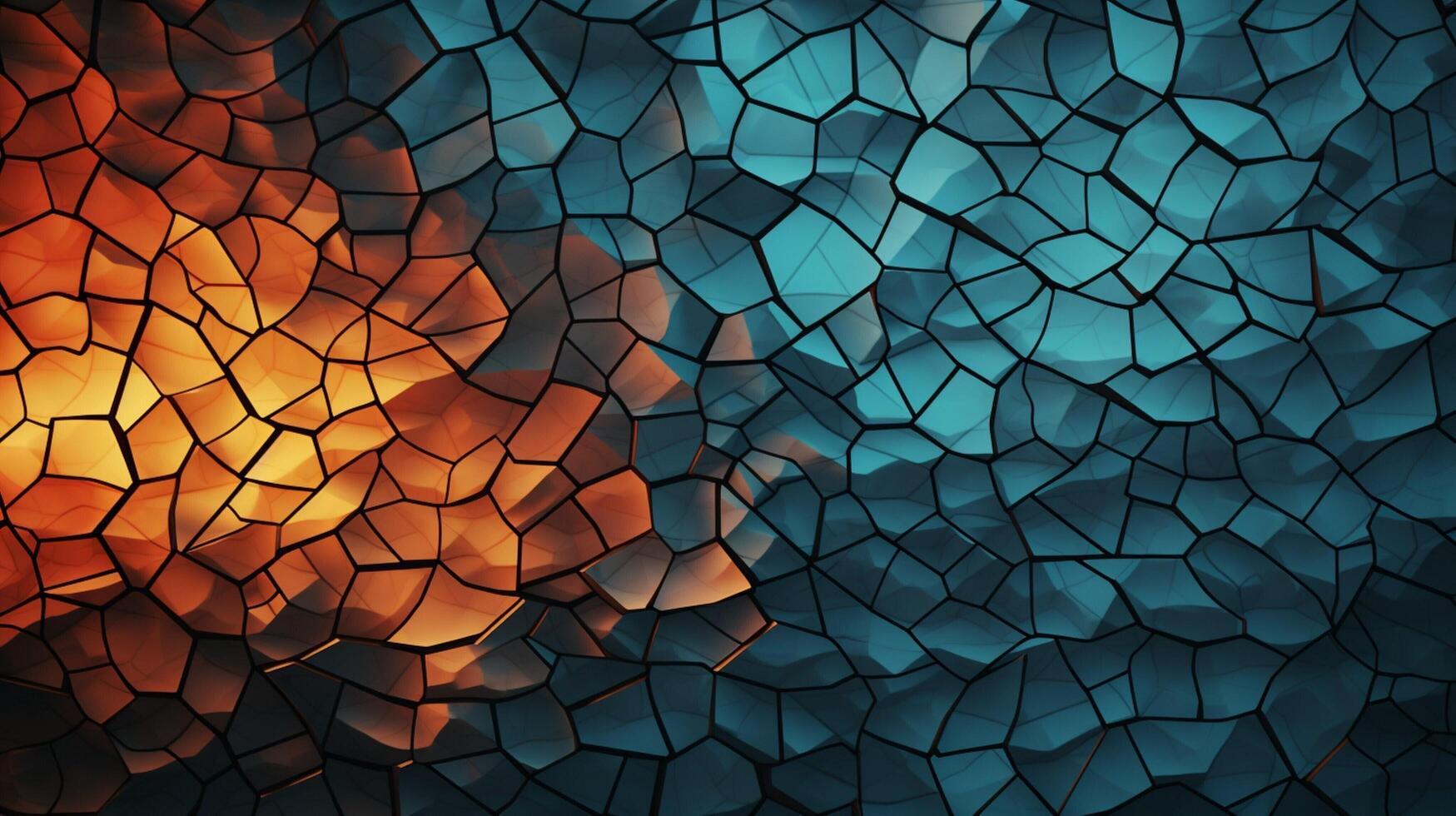 AI generated Mosaic and Tessellations background photo