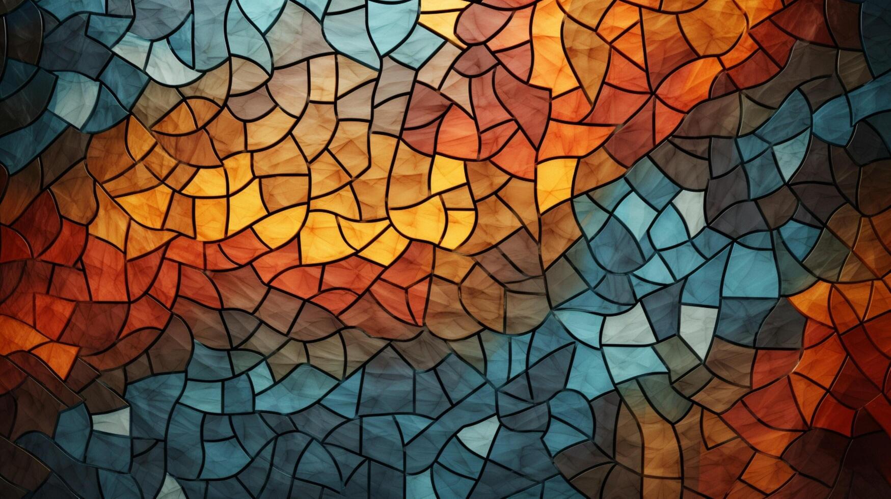 AI generated Mosaic and Tessellations background photo
