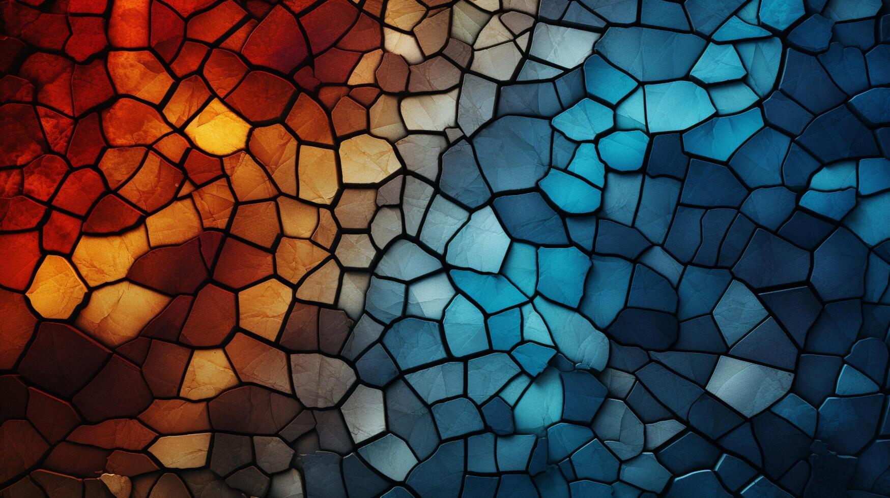 AI generated Mosaic and Tessellations background photo