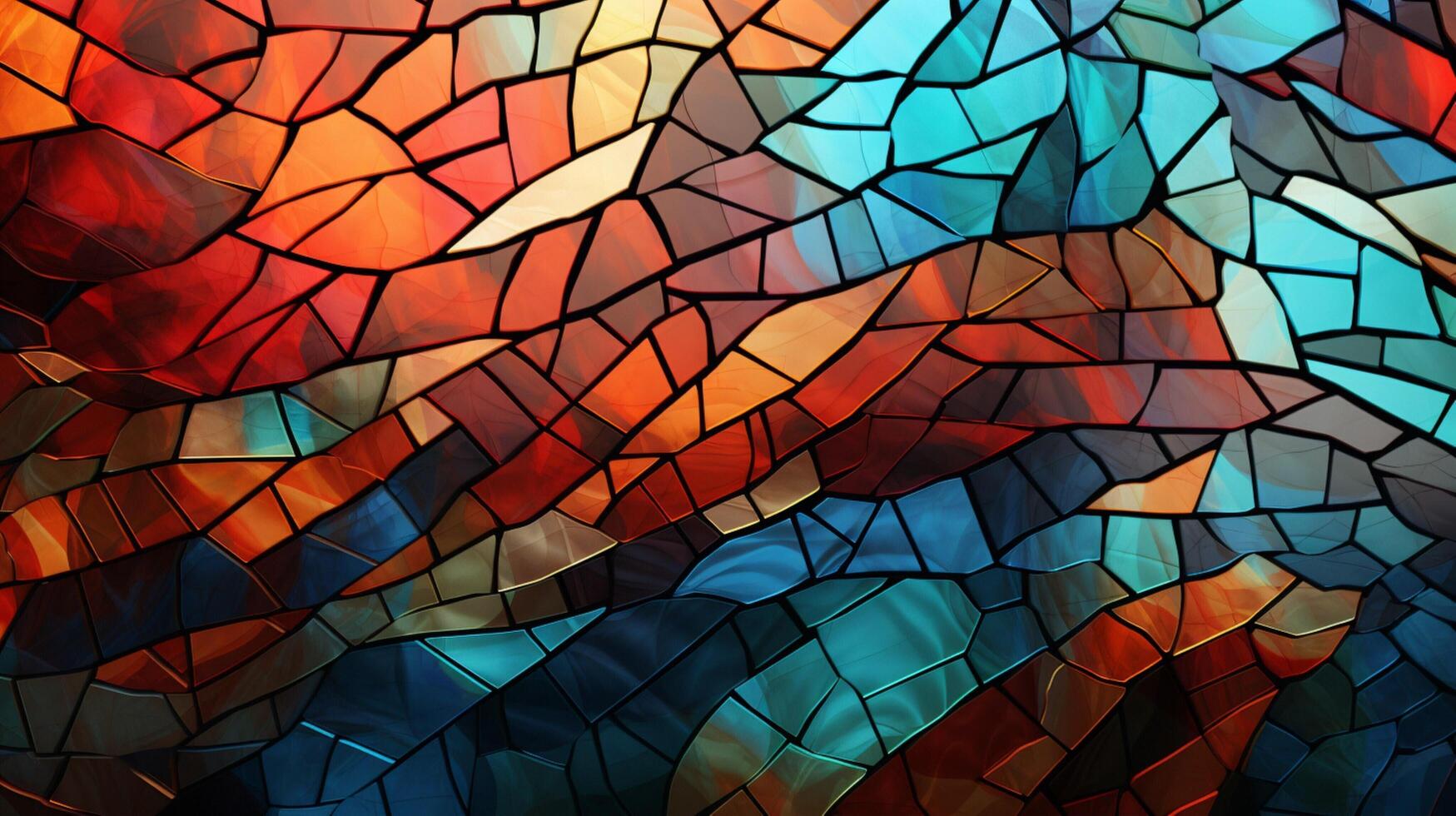 AI generated Mosaic and Tessellations background photo