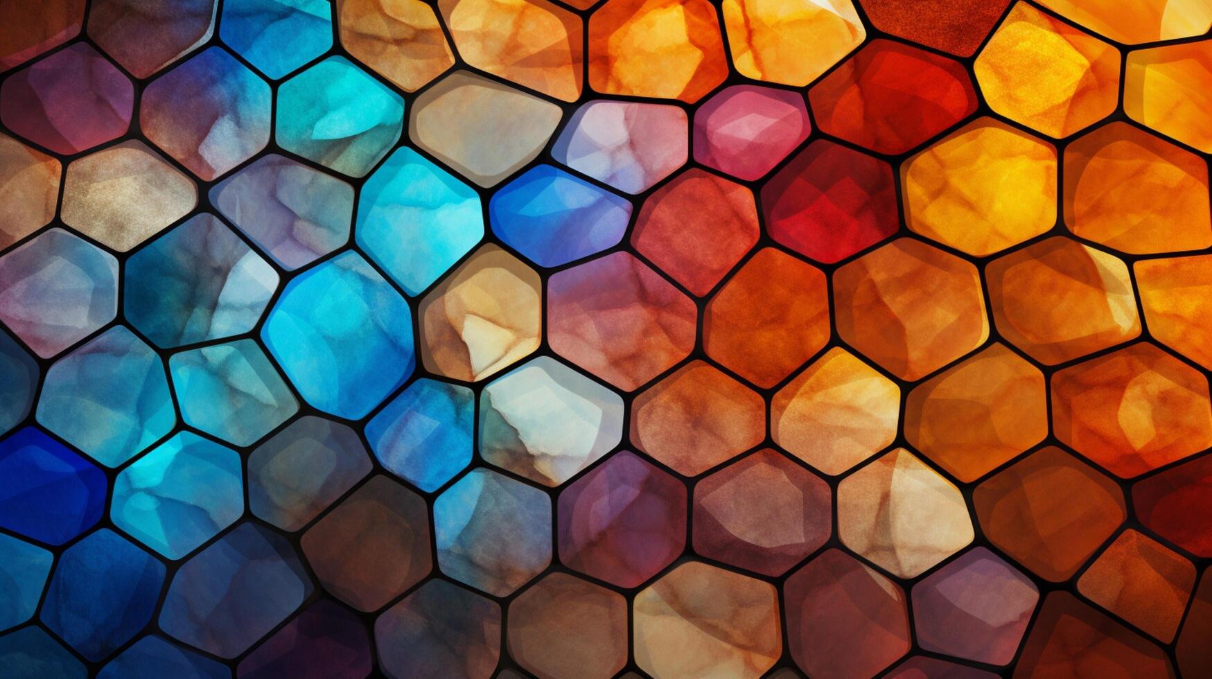 AI generated Mosaic and Tessellations background photo