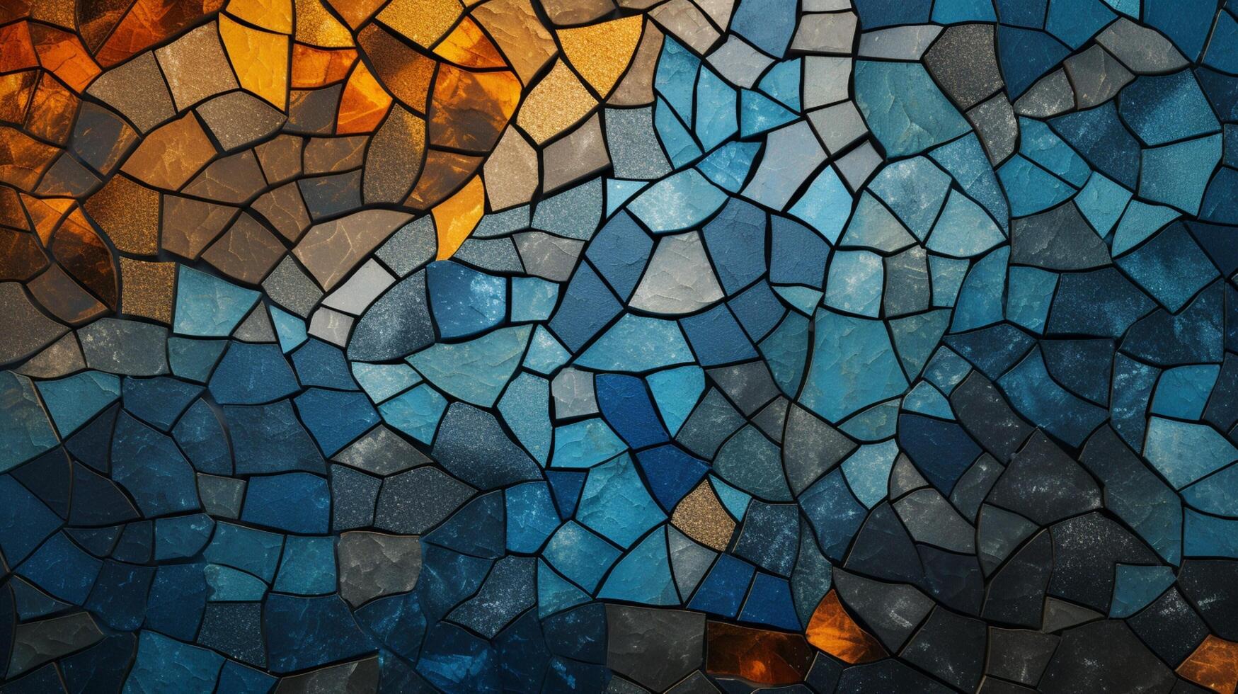 AI generated Mosaic and Tessellations background photo