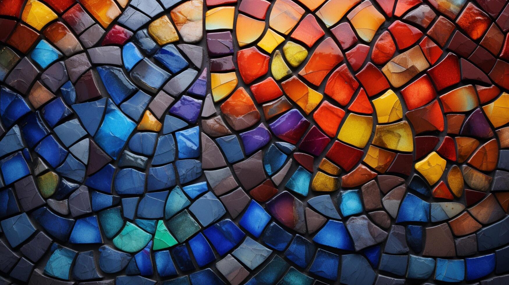 AI generated Mosaic and Tessellations background photo