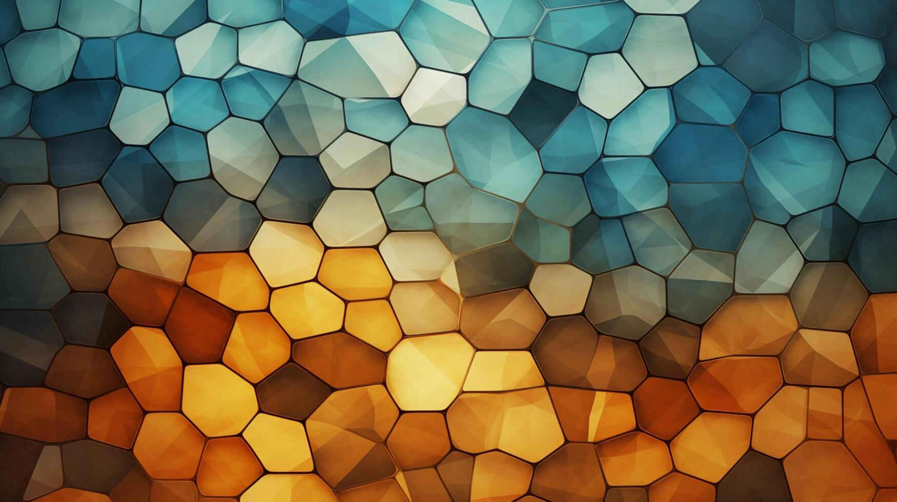 AI generated Mosaic and Tessellations background photo