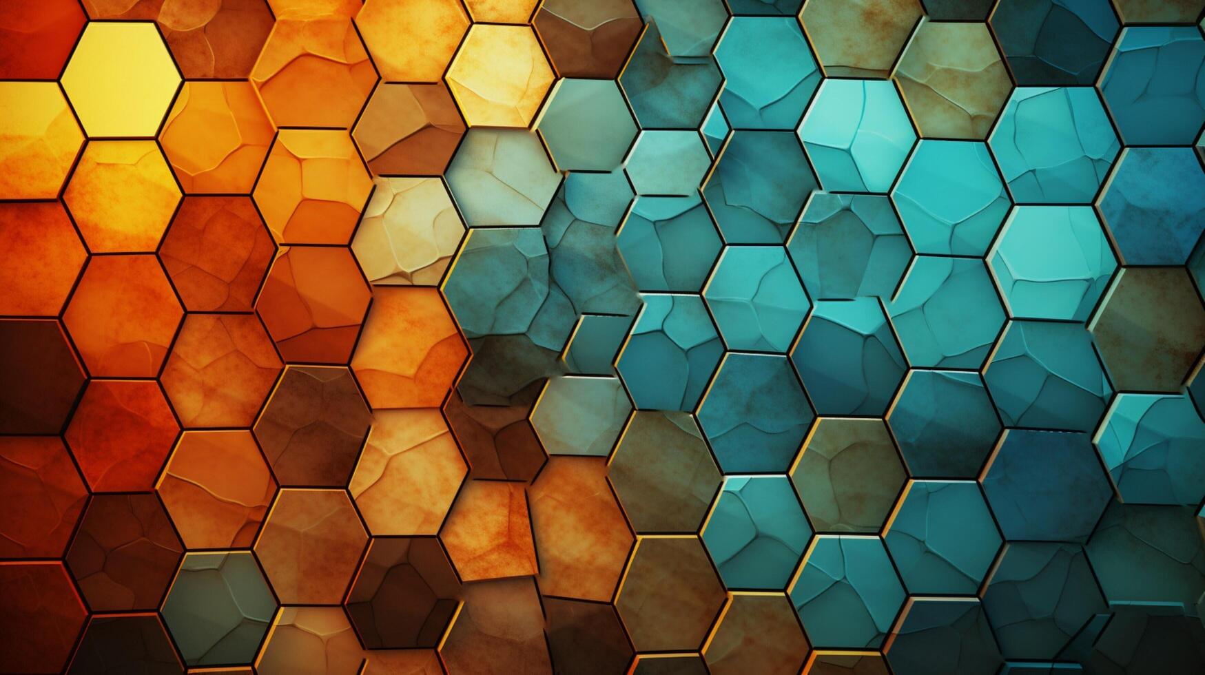 AI generated Mosaic and Tessellations background photo