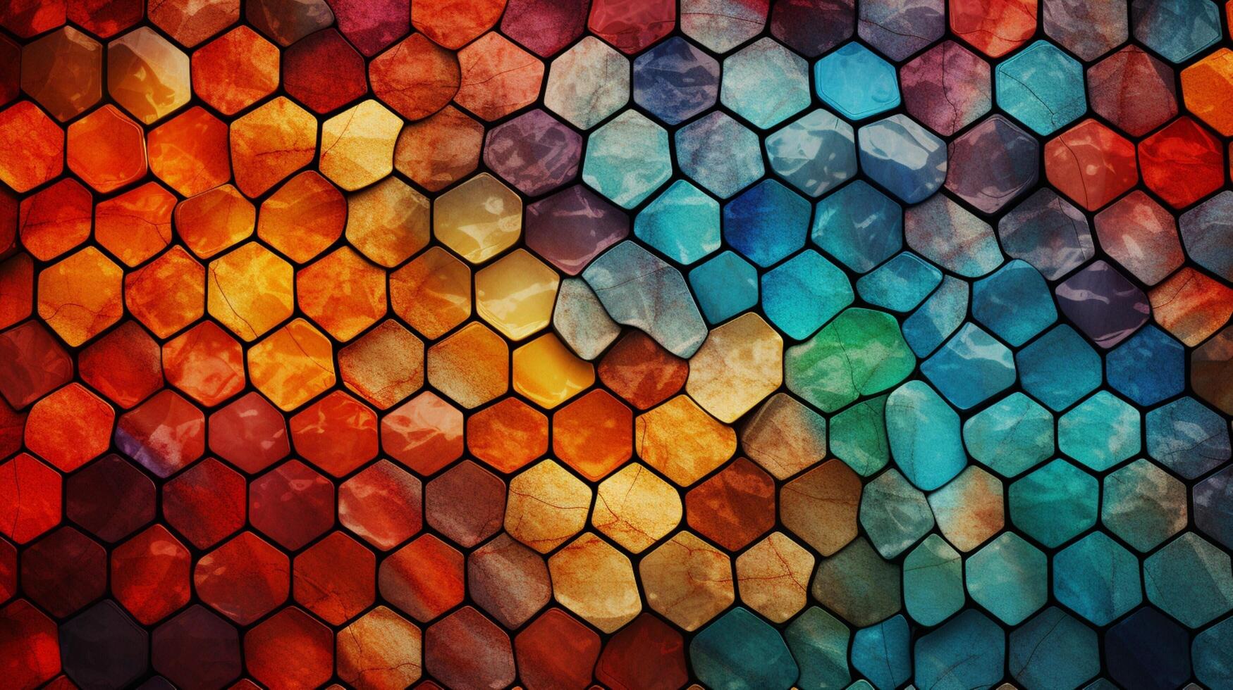 AI generated Mosaic and Tessellations background photo