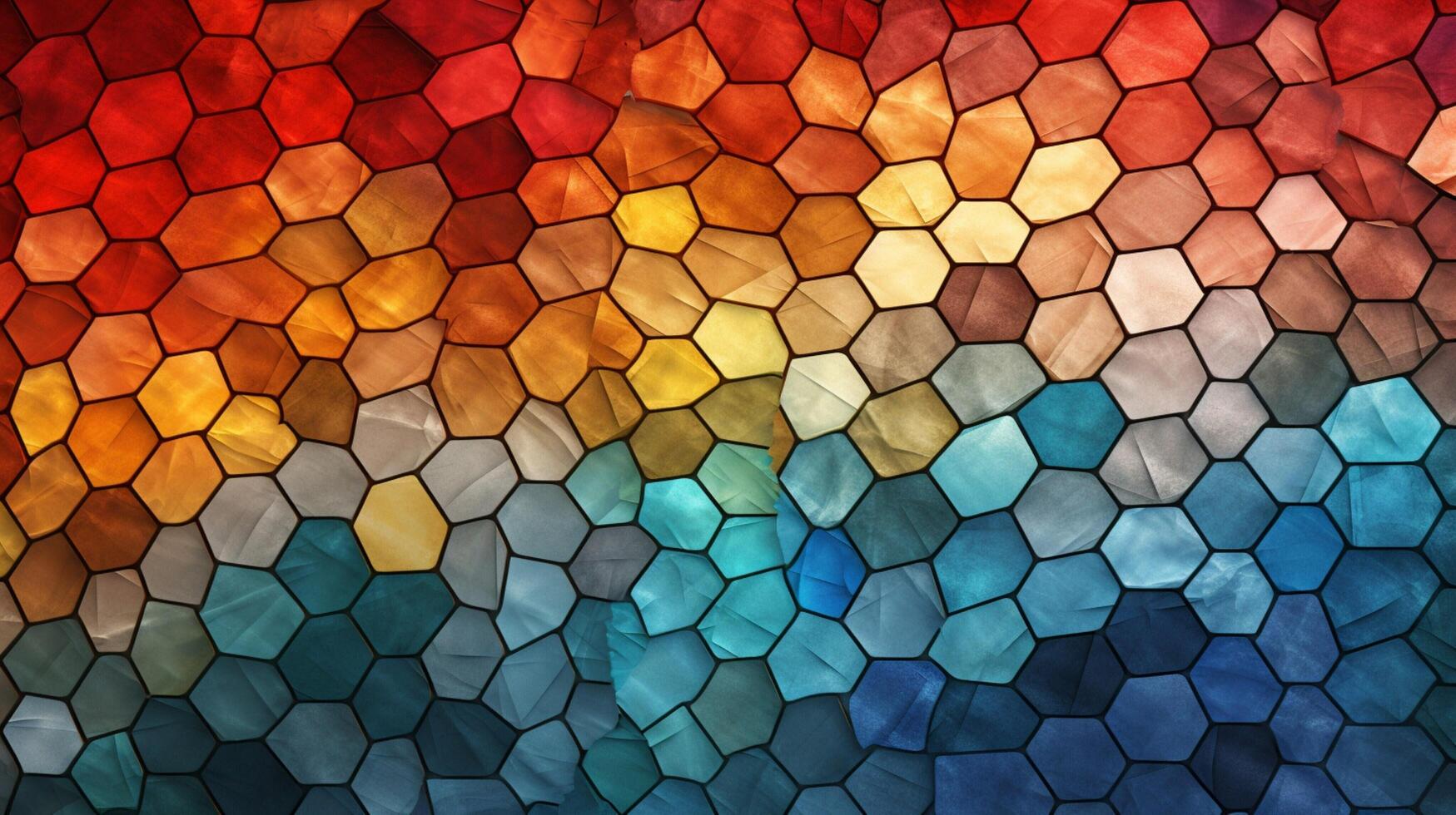 AI generated Mosaic and Tessellations background photo