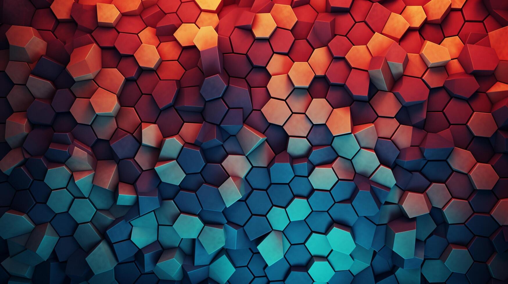 AI generated Mosaic and Tessellations background photo