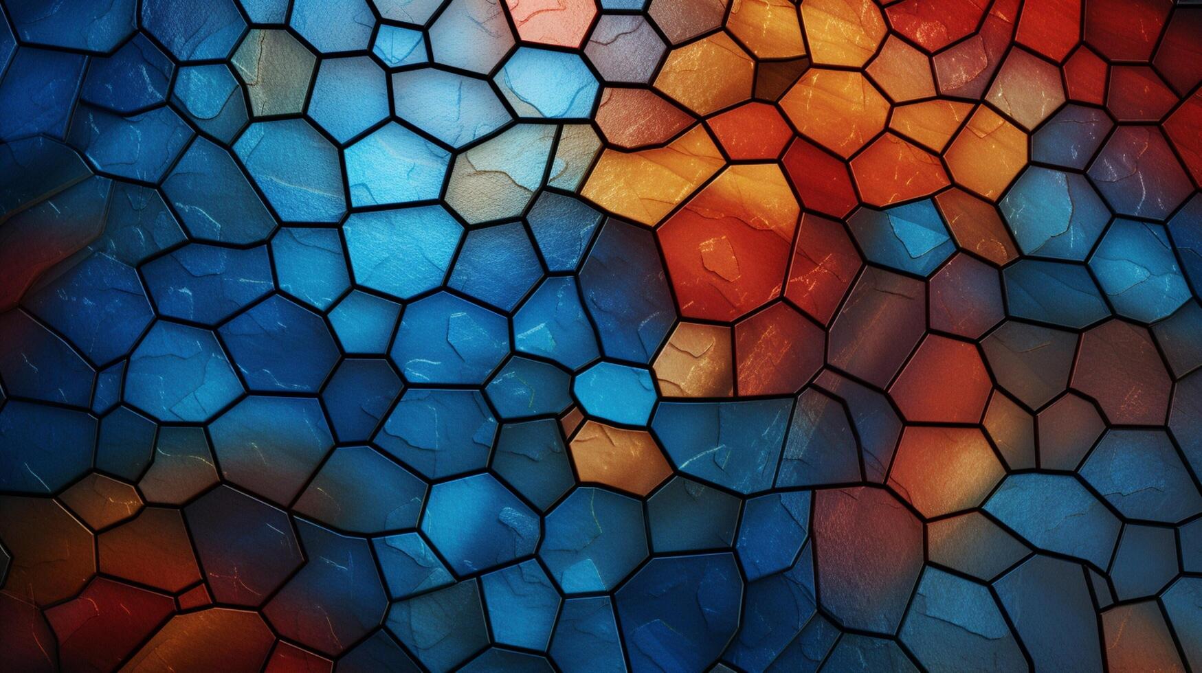 AI generated Mosaic and Tessellations background photo