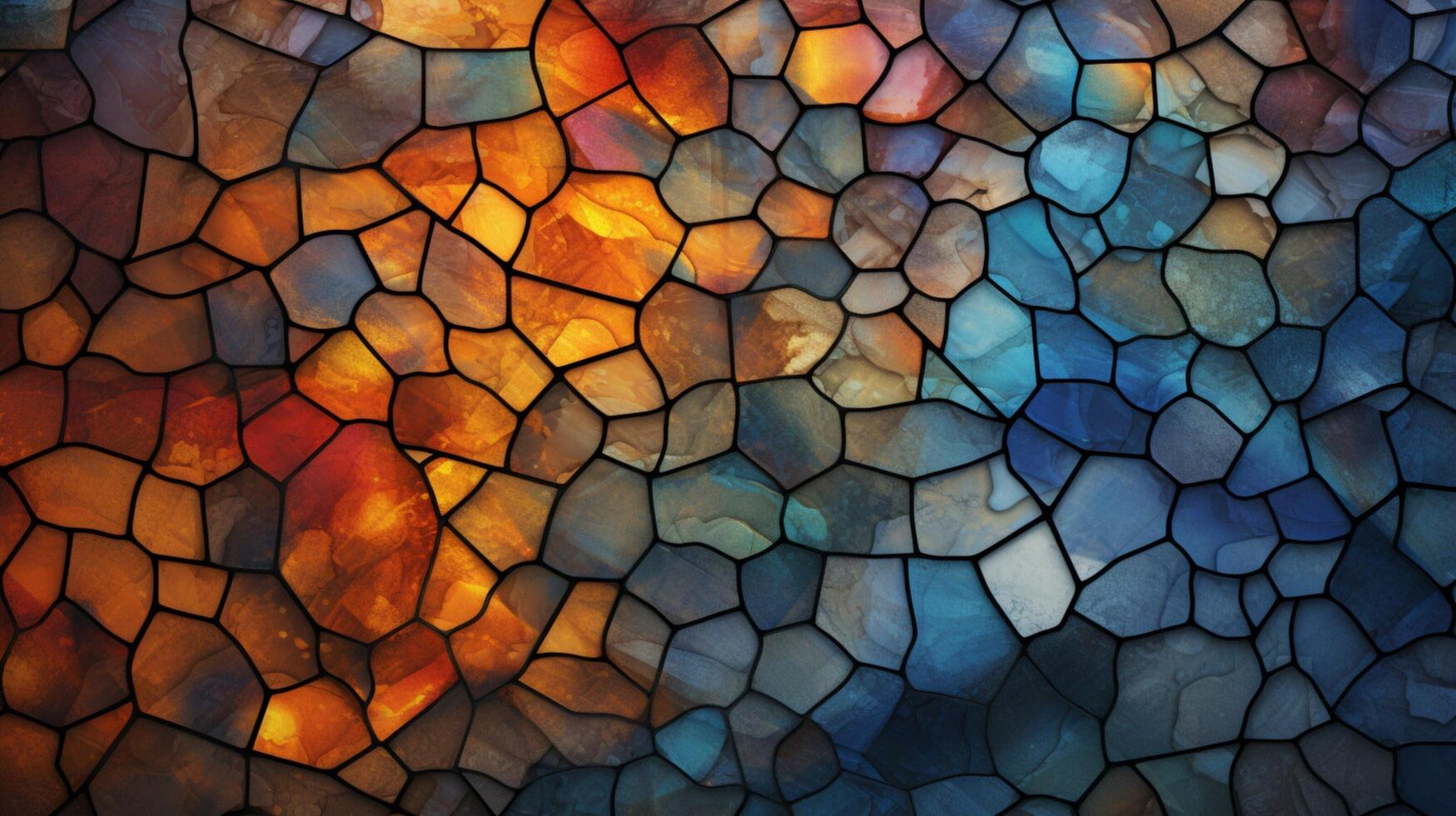 AI generated Mosaic and Tessellations background photo