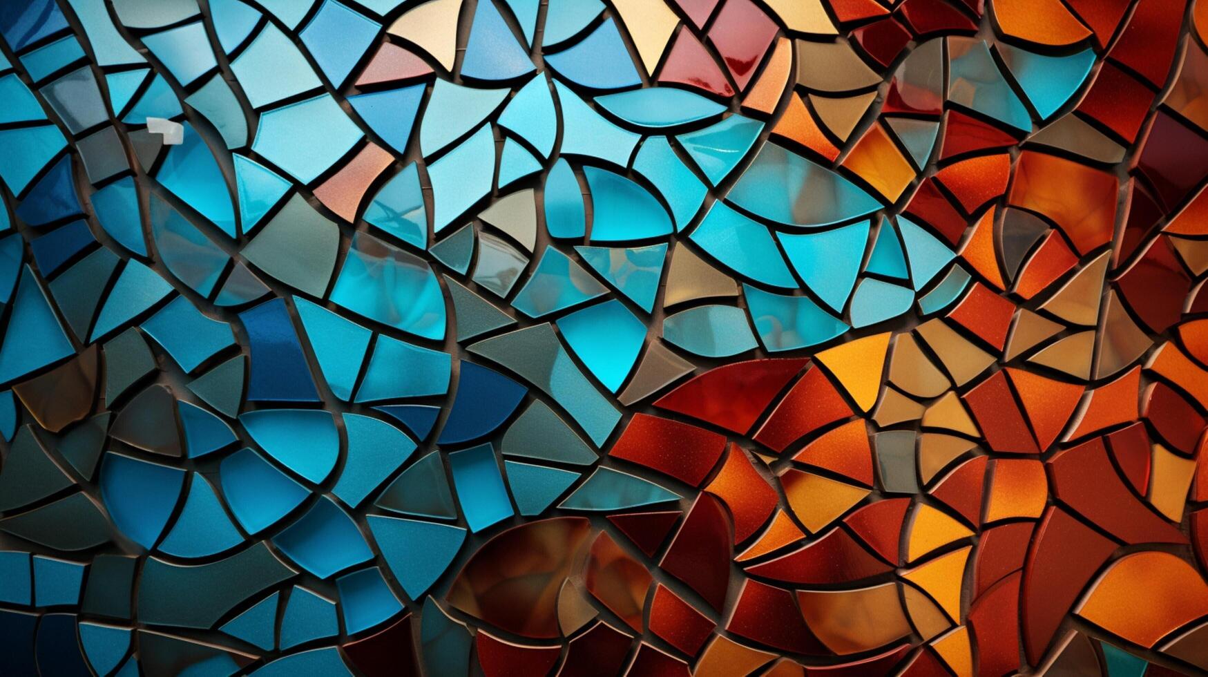 AI generated Mosaic and Tessellations background photo